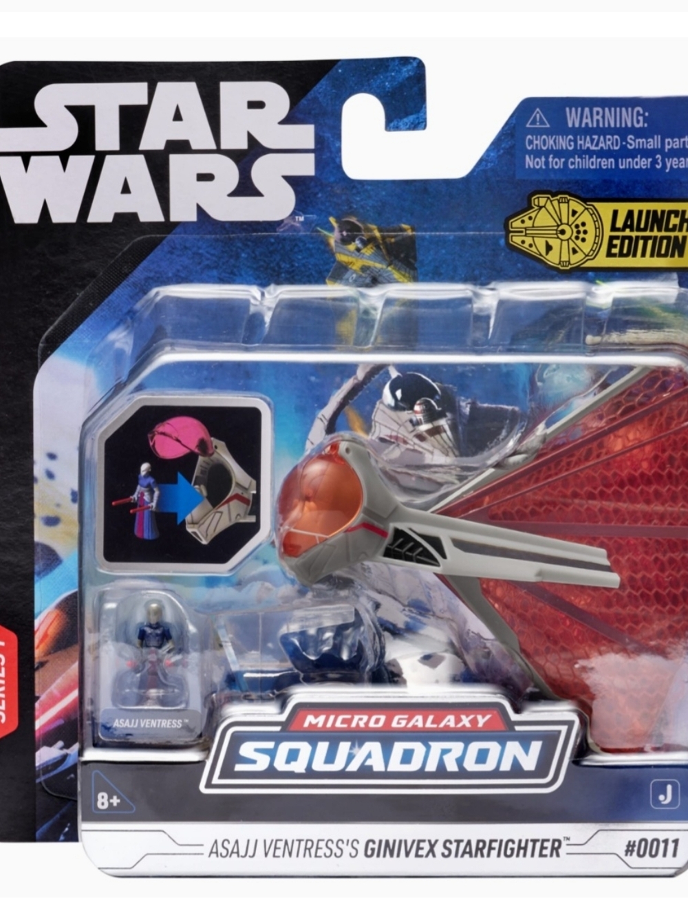 Star Wars Micro Galaxy Squadron Asajj Ventress's Ginivex Starfighter